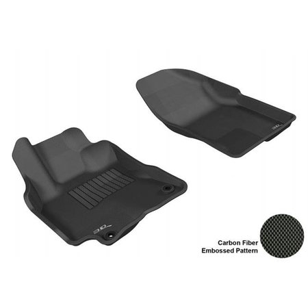 3D MAXPIDER 3D MAXpider L1PA00111509 PONTIAC VIBE 2009-2010/ TOYOTA COROLLA 2009-2013/ TOYOTA MATRIX 2009-2012 KAGU BLACK R1 Floor Mat L1PA00111509